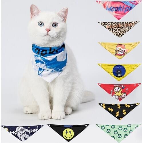 Cat Accessories Pet Things For Cats Kittens Bib Scarf Triangle Towel Props Animal Collar Protection From Funny New Products 2021