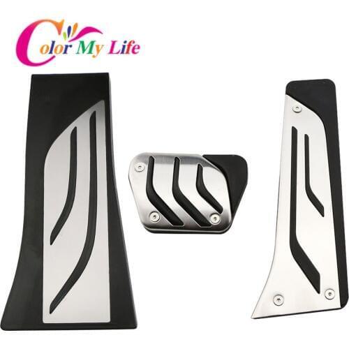 Car Pedals Kit for BMW X5 X6 F15 F16 E70 E71 E72 2008 - 2018 AT Accelerator Gas Brake Footrest Pedal Cover LHD Stainless Steel