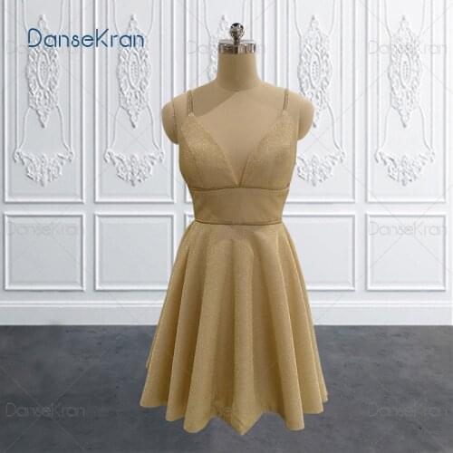 V-neck Sparkle Homecoming Dress 2020 Size 0 Custom made Short Graduation Dresses Spaghetti Strap Mini Gown Vestido De Formatura