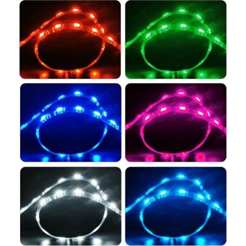 Coolmoon PC RGB LED Strip Light for Computer Motherboard 4 Pin RGB/5V ARGB