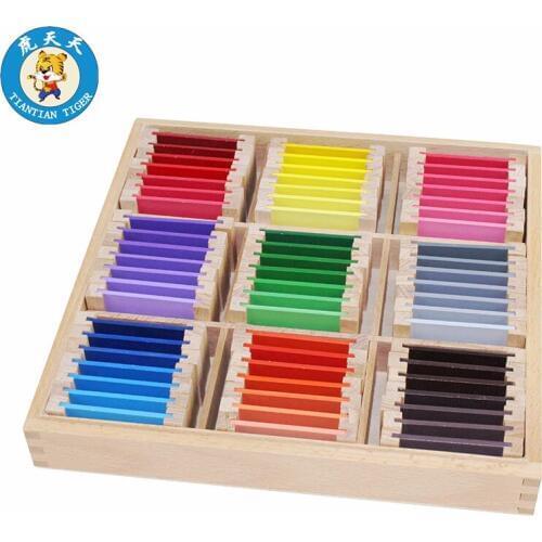 Baby Kids Toys Montessori Material Sensory Toys Early Education Color Tablet Box Size 25.8*25.8*3.3 cm