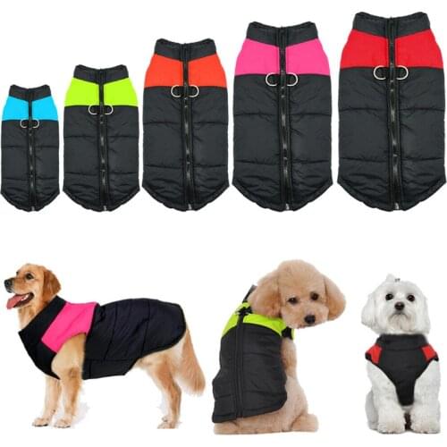 Waterproof Dog Vest Jacket Winter Warm Pet Dog Vest Coat For Small Large Dogs Puppy Pug Coat Dogs Pets Padded Clothing to 5XL