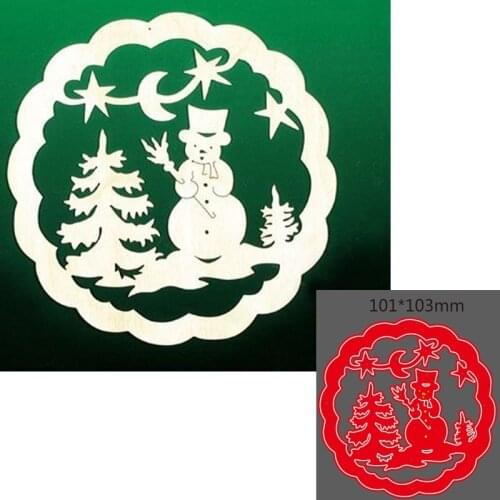 Metal cutting dies cut die mold Winter snowman decoration Scrapbook paper craft knife mould blade punch stencils dies