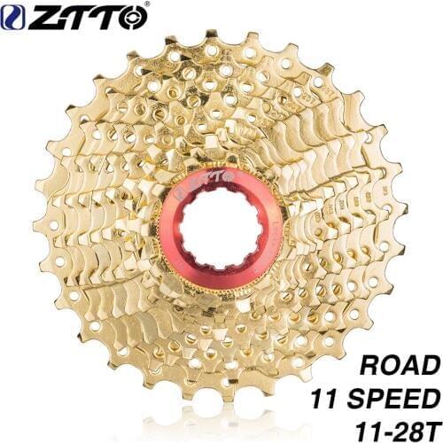 NEW ZTTO Road Bike Cassette 11 Speed 11-28T Gold Cassette 11s 11v Sprocket ZTTO k7 28T Golden Freewheel For Force UT 105 Rival