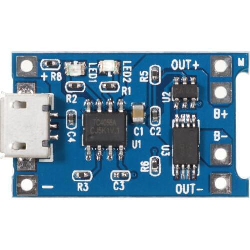 Upgrade Version 3.2V/3.7V/4.2V USB Li-ion Battery Charger Module Board With Protected Function Integrated Circuits