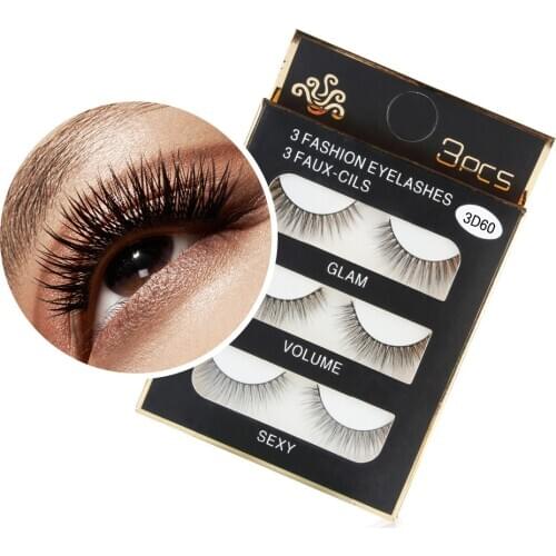 NEW 1 Box Faux Mink Luxury 3D False individual Lashes Fluffy Strip Eyelashes Long Natural Thick Long Party lashes maquiagem