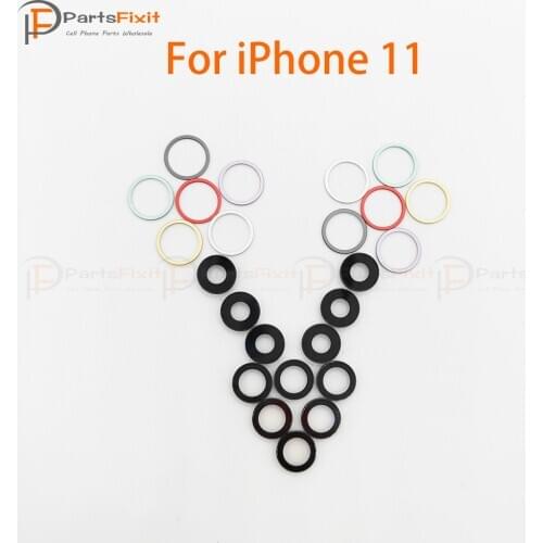 IP11 Rear Camera Glass Back Camera Lens Ring for iPhone 11 Back Camera Iron Outer Frame Bezel Damaged Back Cover Replacement