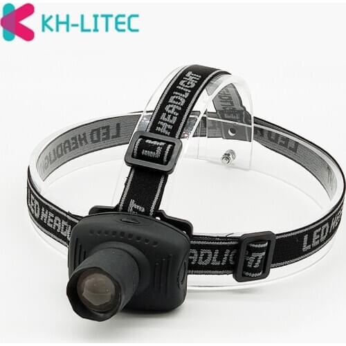KHLITEC Mini LED Headlamp 3 Modes Head Flashlight Frontal Headlight Torch Lamp For Camping Hunting Night Fishing Using 3xAAA