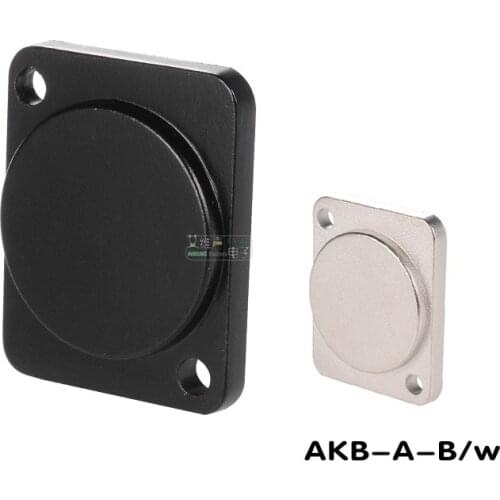 1Pcs D-type blind board module installation type 86 blank board aluminum/acrylic black AKB-A-B/W