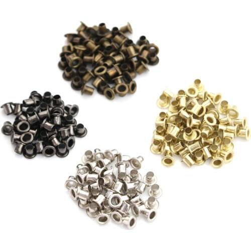 100pcs Mini Handmade Craft Metal Buckle DIY Doll Dress Patchwork Sewing Accessories 2.5MM