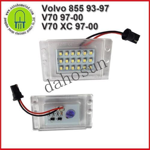 2PC x dahosun LED License Plate Lights for Volvo CAR model 855 1993-1997 V70 1997-2000 V70 XC 1997-2000