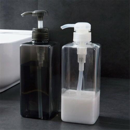 3 in 1 set 600ml Soap Dispenser Bathroom Hand Sanitizer Shower Gel Shampoo Bottle Simple PlasticRefill Empty Storage Bottles