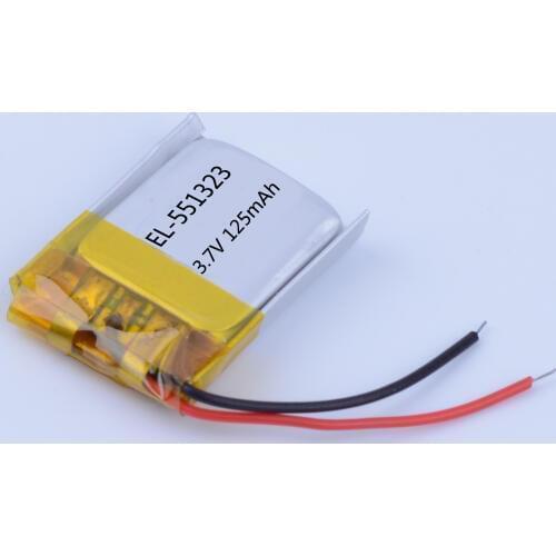 551323 3.7V 125 mAh dedicated Bluetooth polymer battery 3.7V lithium battery Bluetooth headset