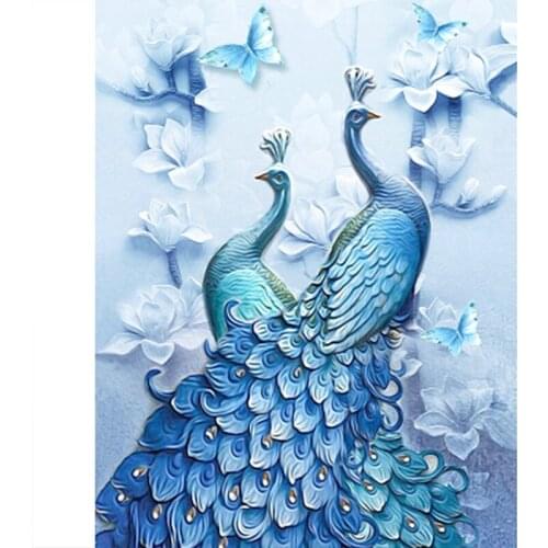 5D diy Diamond Painting Peacock Special Shaped Diamond Cross stitch Mosaic Mural Rhinestone Embroidery Home Decoration gift
