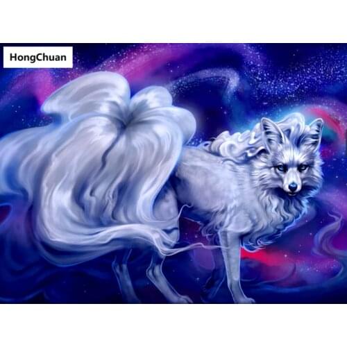 New cute fox diamond painting DIY mosaic handmade 5D diamond embroidery cross stitch kit home decoration Christmas gift