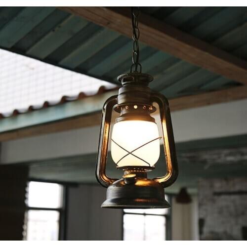 American west cowboy classic iron pendant lights Mediterranean Sea old-fashioned retro rural lamp for vestibule&corridor LDK015