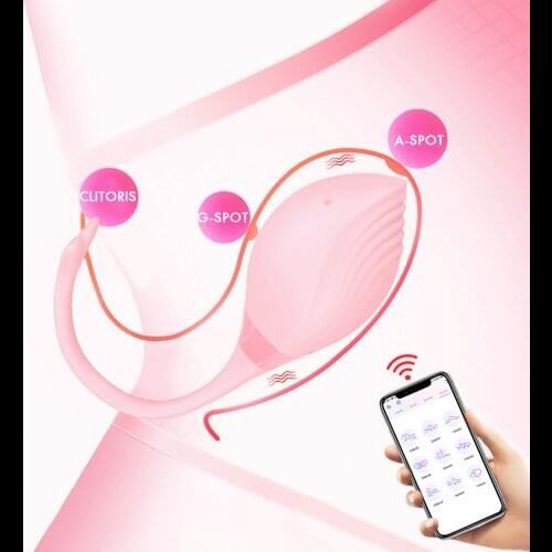 Wireless APP Control Heating Vibrating Egg Wearable Panties Vibrator For Women Clitoris Massager Vaginal Ball Sex Toys Sex Shop