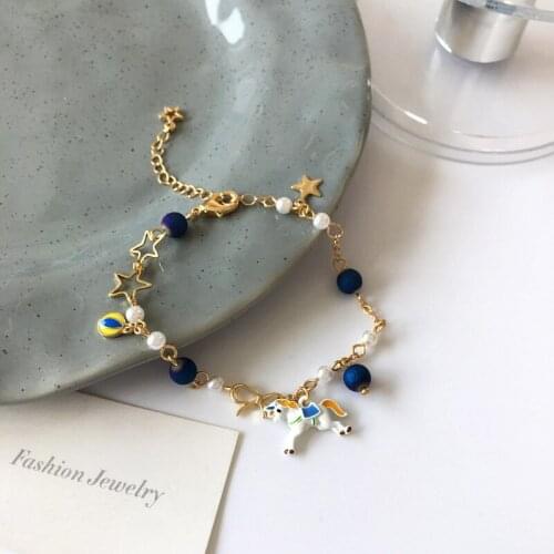 Confidante Bowknot Star Girls Charm Bracelets Cute Unicorn Beautiful Bangel Bracelet