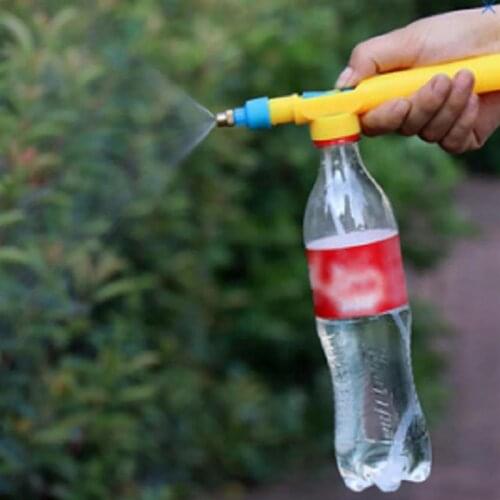 2pcs Household Bottle Cap Sprayer High Pressure Air Pump Manual Sprayer Watering Car Wash Sprinkler Garden Tool Watering Can