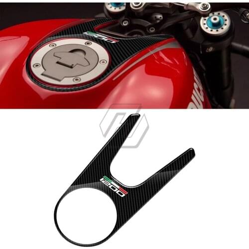 3D Carbon-look Motorcycle Tank Pad Protector Case for Ducati Monster 1200 2015 2016 2017