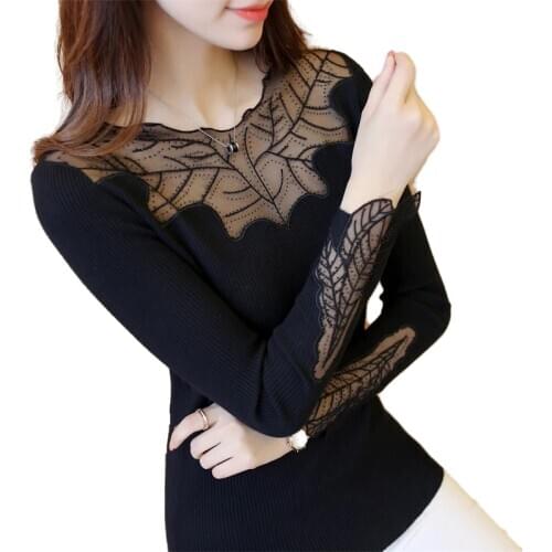 Black Red Spring Autumn Sweater Womens 2020 Cute Knitted Women Knitwear Oversized Korean Style Femme Sweaters Clothes