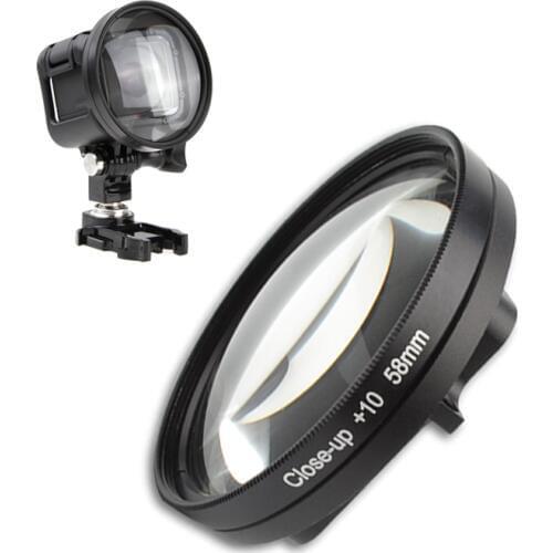 Filter Close UP +10 Macro + storage bag + 58mm Adapter Ring Filtors Filtro For Gopro Hero 4 5 session Accessories