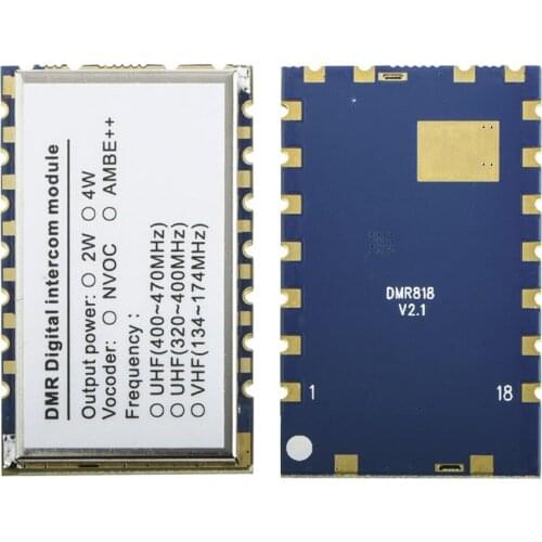 G-NiceRF | DMR818|UHF VHF module|2W high power DMR module|Digital Walkie Talkie Module