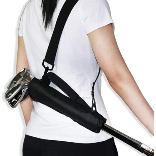 Golf Sunday Bag Training Stick Golf Club Ball Shoulder Carrying Storage Bag for Kids Men Women