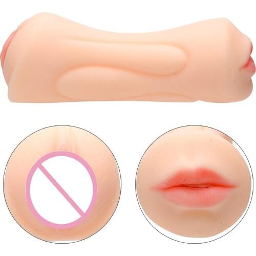 Masturbators Artificial Vagina Pussy Stoker Sweet Soft Mouth Lips 4D Realistic Sex toys for Men Male Deep Throat