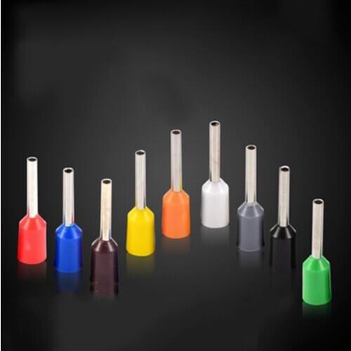 100pcs/200Pcs/300Pcs/500Pcs/1000Pcs/Pack Insulated Ferrules Terminal Block Cord End Wire Connector Electrical Crimp Terminator