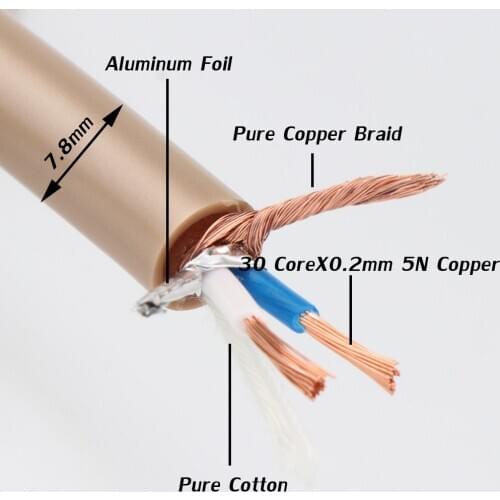 Hifi Audio signal interconnect Cable digital cable Coaxial wire audio video extend wire balance cable