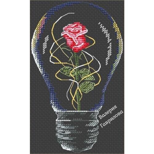 Bulb rose 19-25 Counted Cross Stitch 11CT 14CT DIY Chinese Cross Stitch Kits Embroidery Needlework Sets