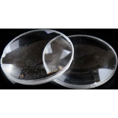 2pcs/lot DIY BiConvex Lens for Google Cardboard 3D VR Glasses High Quality Biconvex Lenses 25 x 45mm