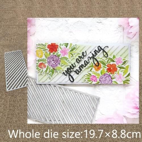 New Design Craft Metal stencil mold Cutting Dies stripe frame decoration scrapbook die cuts Album Paper Card Craft Embossing