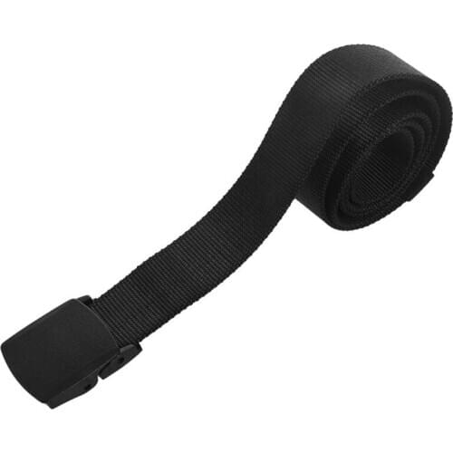 Mens Fashion Outdoor Sports Nylon Waistband Canvas Web Belt Black