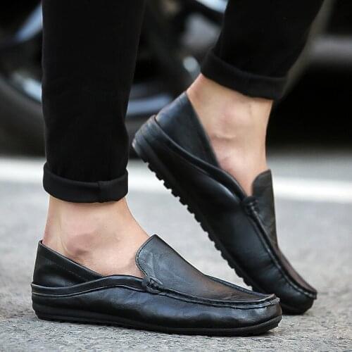 Men Loafers 2020 Spring Autumn Breathable Male Casual Shoes Lightweight Doug Shoes Soft Slip-on Male Driving Footwear Gommino