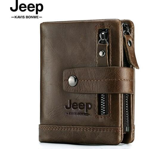 100% Genuine Leather Quality Men Wallet Coin Purse Small Card Holder PORTFOLIO Portomonee Male Walet Pocket Coffee Money Perse