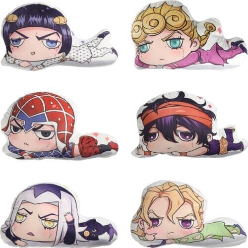 ELBCOS JoJos Bizarre Adventure Golden Wind Giorno Giovanna Bruno Bucciarati Leone Abbacchio Guido Mista Cosplay Original Pillow