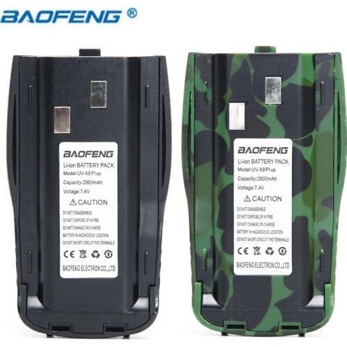 Original BAOFENG UV-X9 Plus 7.4V 2800mAh Li-ion High Capacity Battery for Pofung UV-X9 Plus Walkie Talkie Two Way Portable Radio