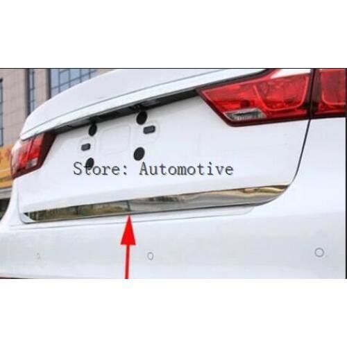 Fit For Kia Sportage QL KX5 2016 2017 Chrome Rear Trunk Tail Gate Door Lid Cover Boot Trim Edge Protector Molding Strip Garnish