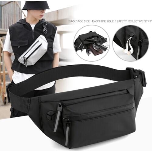 New Waterproof Man Waist Bag Fanny Pack Fashion Chest Pack Outdoor Crossbody Bag Large Capacity Unisex Belt Bags Hip Waist Packs