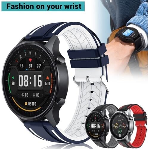 For Xiaomi Color Watch Strap MI Smart Watch Color Silicone Watchband Replacement Sport Bracelet22mm Watch Band