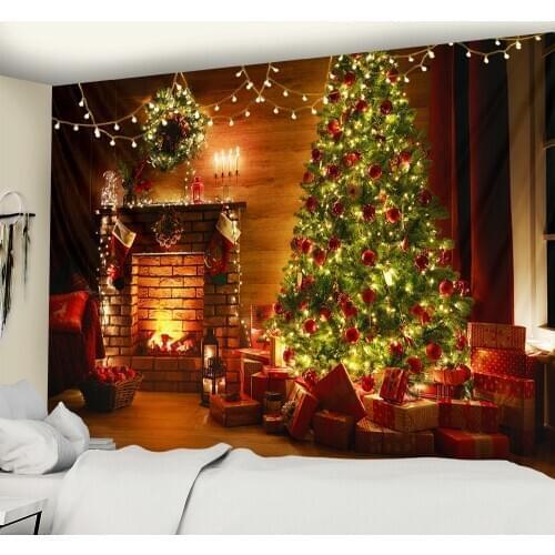 Psychedelic scene wall tapestry home decoration Christmas tree free delivery large size tapestry Bohemian decorative sheet