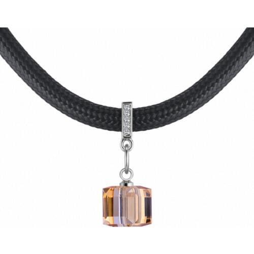 TRACYSWING 4 Colors Real Rose Gold Color Austrian Crystals Sweater pendant necklace for women monkey style #TW132377