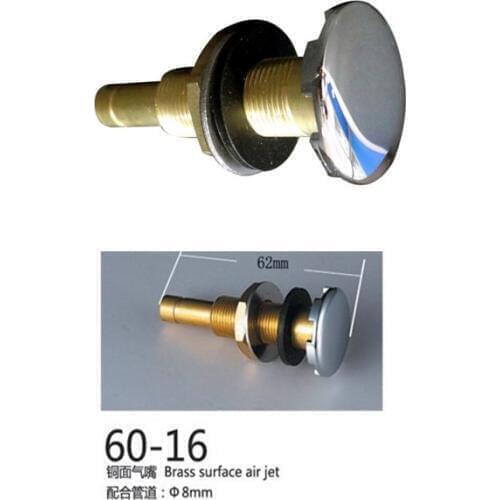Bathtub air jet,spa Brass Air bubble jet with Chrome plating, hot tub blower nozzle
