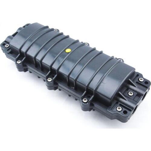 Waterproof fiber optic splice enclosure 24Core 2 into 2 out fiber optic splice box