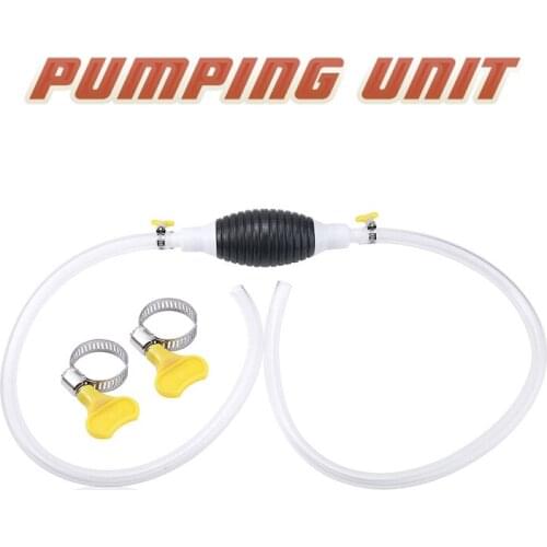 High Quality Car Fuel Tank Sucker Silicone Hose Oil Liquid Transfer Manual Hand Siphon Pump Oil Barrel Liquid Transfer Pump