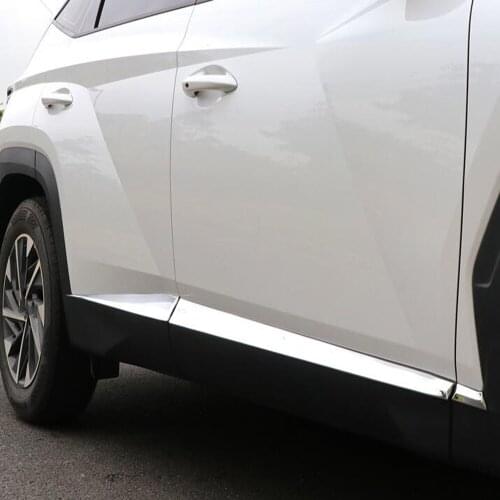 For Hyundai Tucson NX4 2021 2022 Door Body Anti-scratch Protector Car Side Strips Trim Cover Protector Exterior Accessories