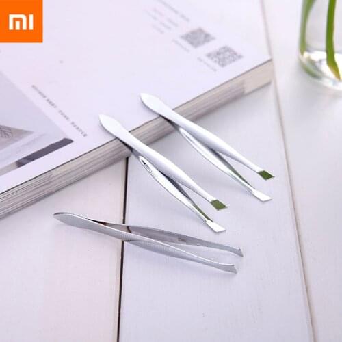 Xiaomi 1/2/3/4/5PC Eyebrow Tweezer Stainless Steel Flat Tip Tool Tweezer Clip Lift Curl Beauty Makeup Tools Pince A Epiler