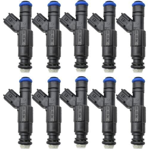 10ps NEW Fuel Injector Nozzle For Marine Mercruiser 350 5L 4.3L 6.2L 885176 0280156081 12567905